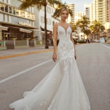 CATA Wedding Dress luna novias collection 2024: Paris Boutique