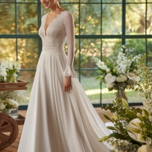 Robe de Mariée NEULA Aire Barcelona 2024| Mariée Parisienne Robe de Mariée NEULA Aire Barcelona 2024| Mariée Parisienne