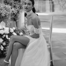 Melania Wedding Dress Aire Barcelona Collection 2026| Paris Boutique Melania Wedding Dress Aire Barcelona Collection 2026| Paris Boutique