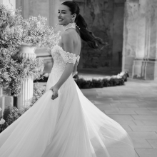 Melania Wedding Dress Aire Barcelona Collection 2026| Paris Boutique Melania Wedding Dress Aire Barcelona Collection 2026| Paris Boutique