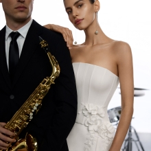 YOANA Wedding Dress Aire Barcelona Collection 2026| Paris Boutique YOANA Wedding Dress Aire Barcelona Collection 2026| Paris Boutique
