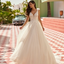 JESSAM Wedding Dress luna novias collection 2026: Paris Boutique