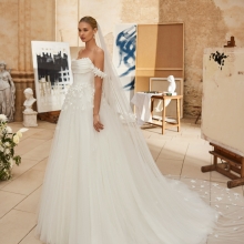 MELISA Wedding Dress Aire Barcelona Collection 2026 | Paris Boutique MELISA Wedding Dress Aire Barcelona Collection 2026 | Paris Boutique