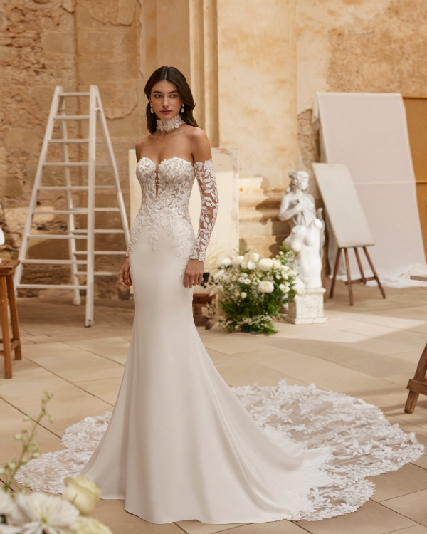 MARIELA Wedding Dress Aire Barcelona Collection 2026 | Paris Boutique MARIELA Wedding Dress Aire Barcelona Collection 2026 | Paris Boutique