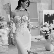 MARIELA Wedding Dress Aire Barcelona Collection 2026 | Paris Boutique MARIELA Wedding Dress Aire Barcelona Collection 2026 | Paris Boutique