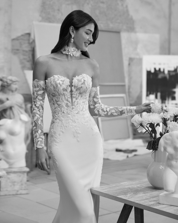 MARIELA Wedding Dress Aire Barcelona Collection 2026 | Paris Boutique MARIELA Wedding Dress Aire Barcelona Collection 2026 | Paris Boutique